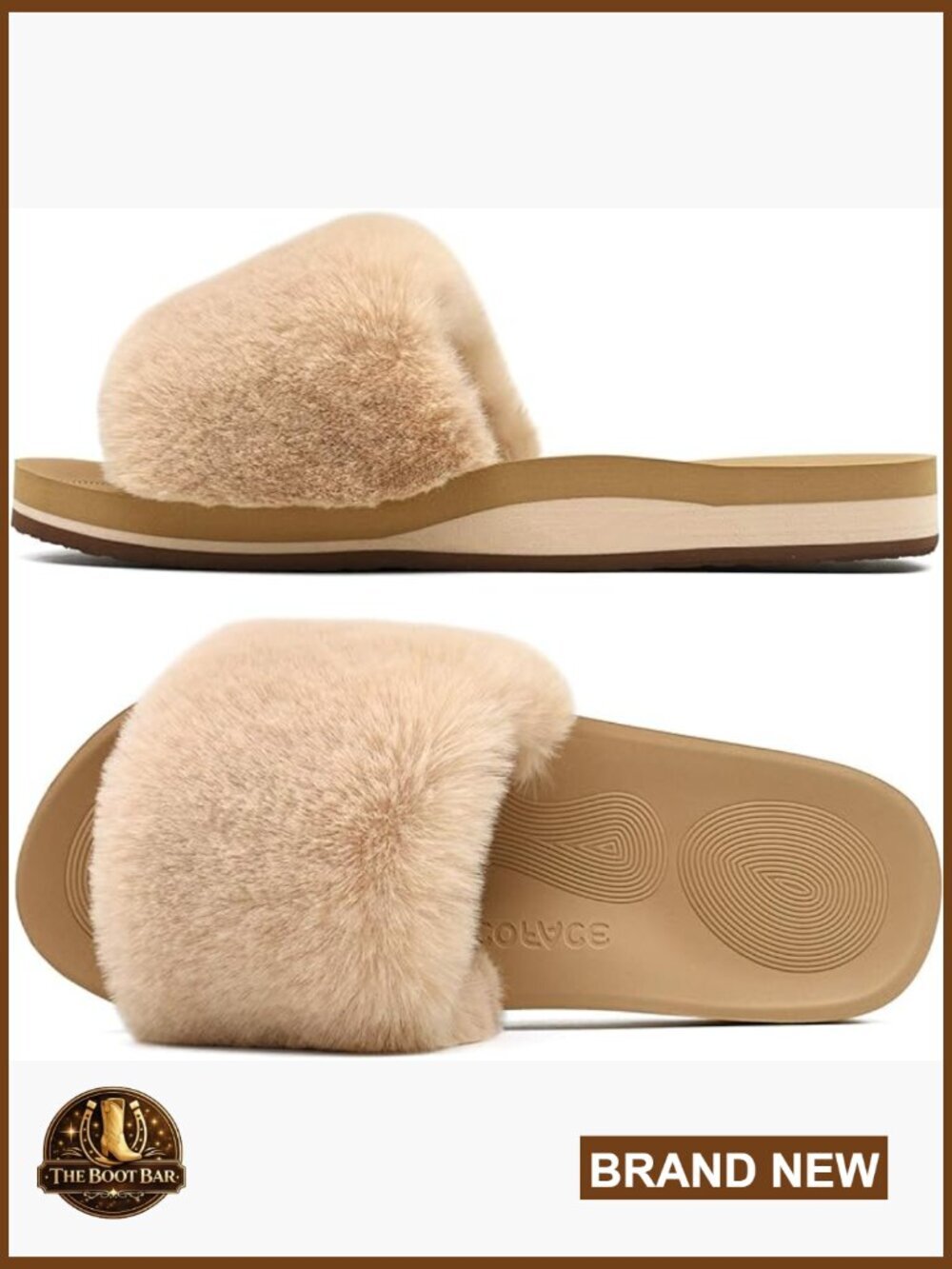 Womens Slippers with Arch Support Open Toe Fuzzy House Shoes Orthotic Comfort